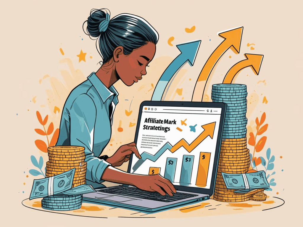 Marketing de afiliados para iniciantes aprendendo a monetizar conteúdo e gerar comissões e renda extra.