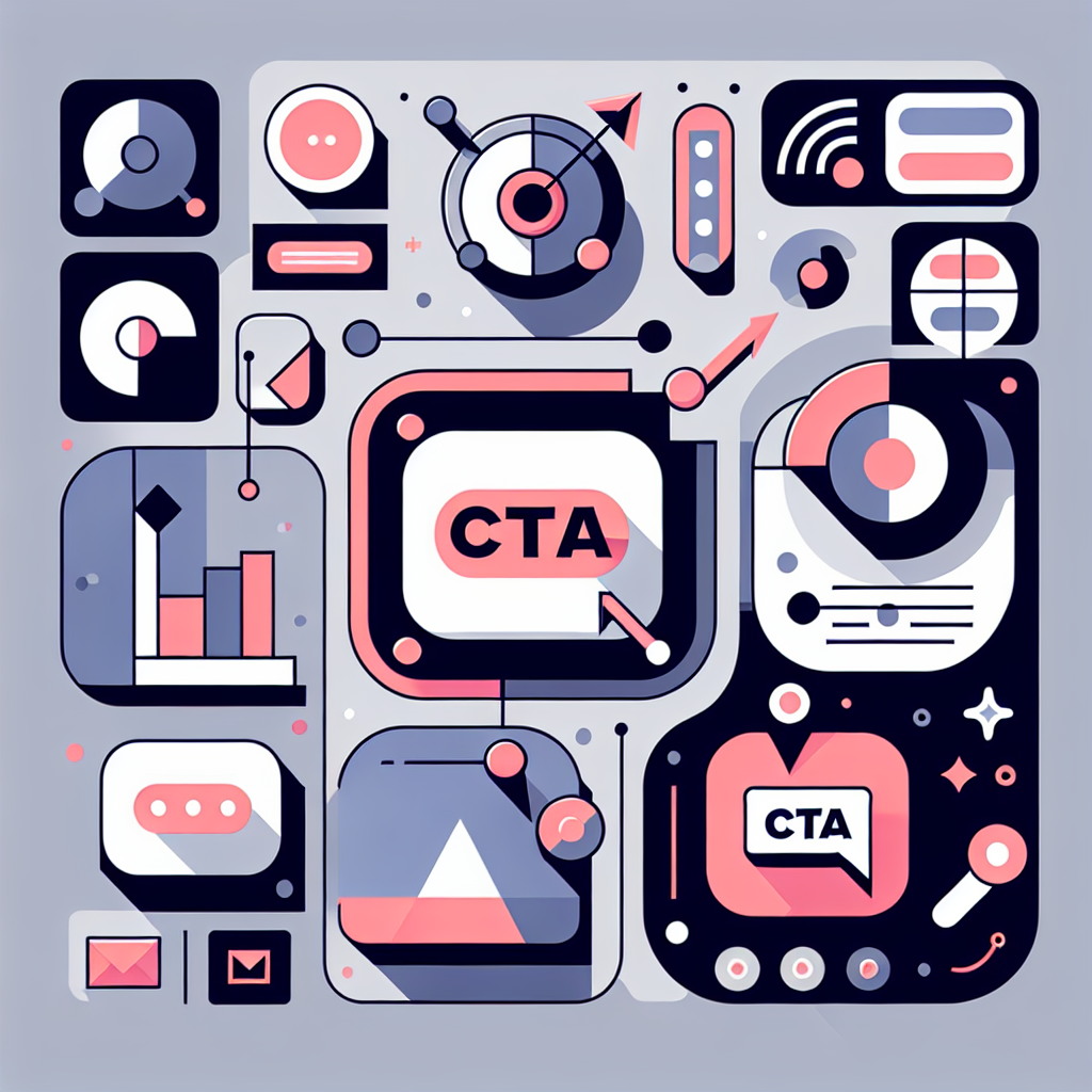Ilustração vetorial de ícones de chamadas para ação no marketing.