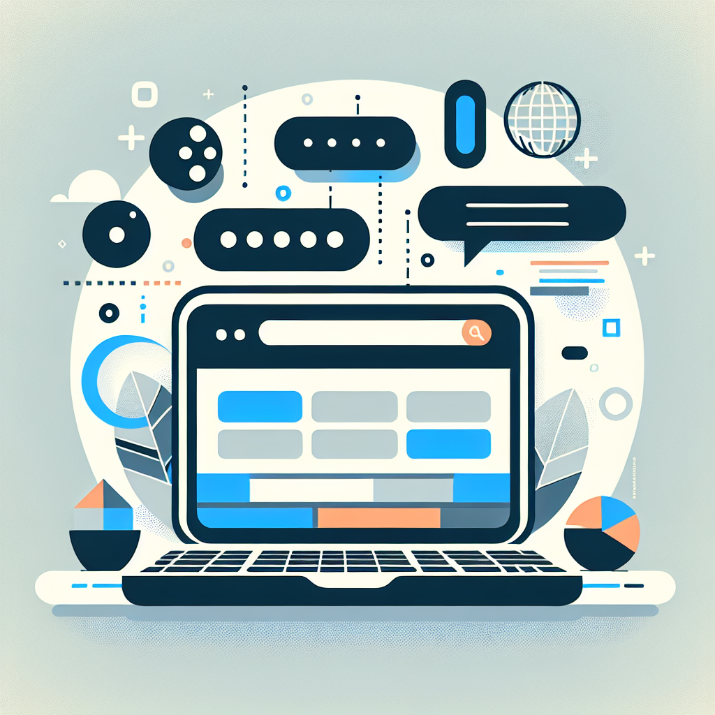 Ilustração representando a escolha de domínio para sites.