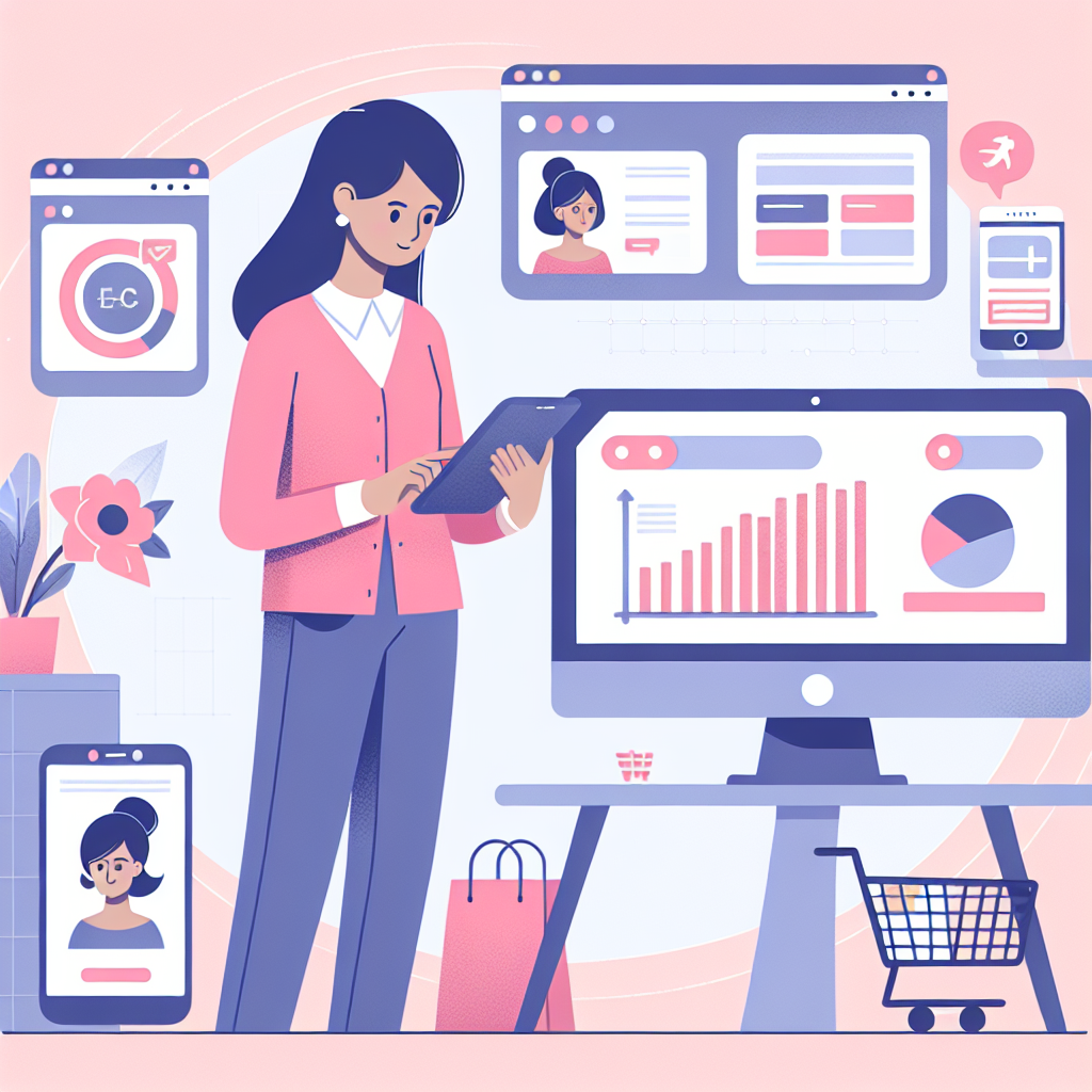 Pessoa analisando opções de plataformas de e-commerce em uma tela de computador.
