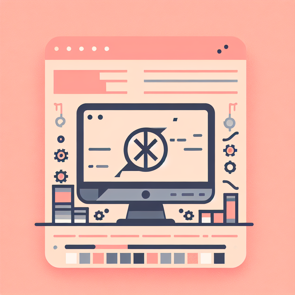 Ilustração de um computador com tela quebrada, simbolizando erro fatal em site.